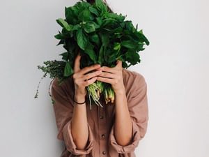 Woman Hiding Face veg 24